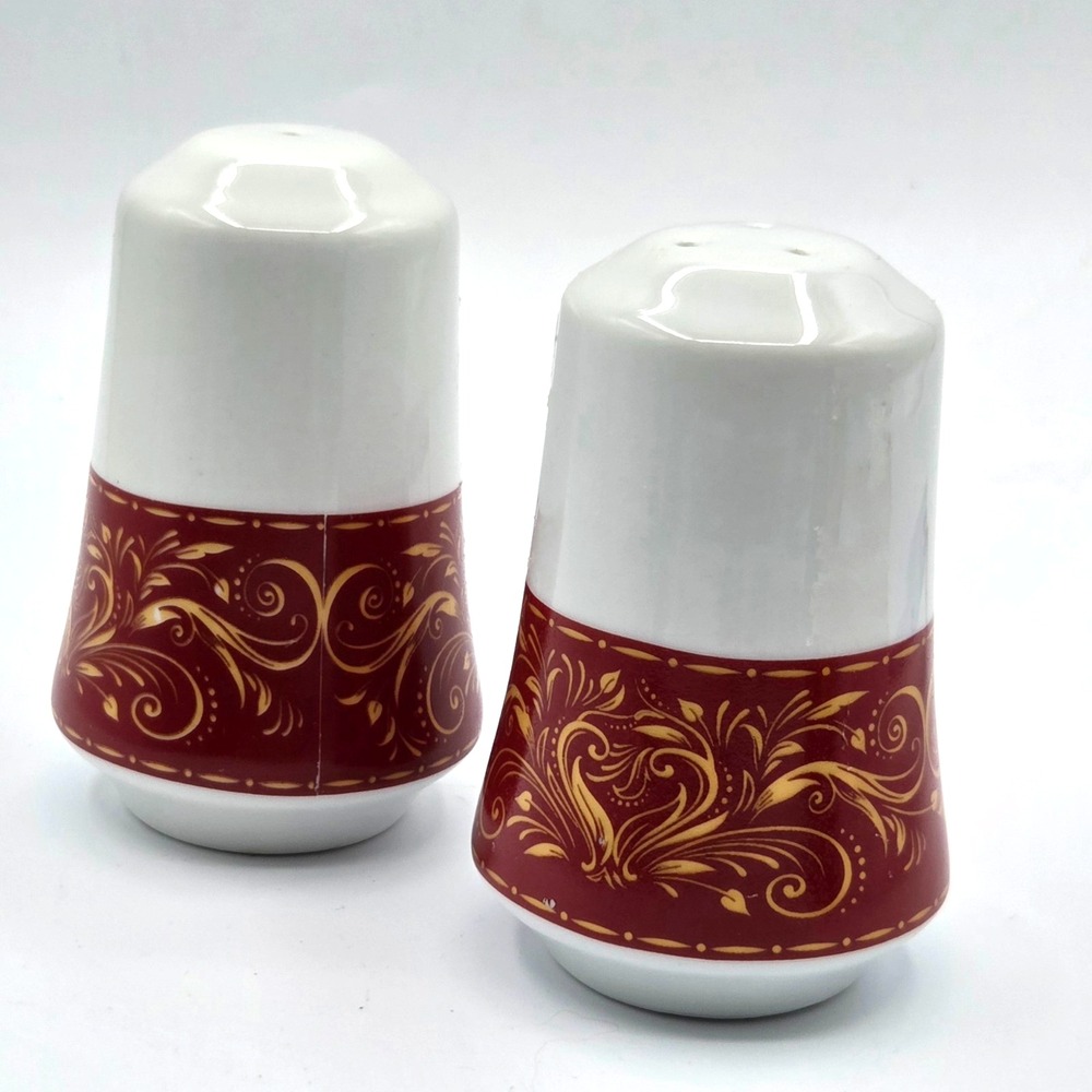 Chris Madden Montalira Red Gold JCP - Salt/Pepper Shakers -Chambour Red